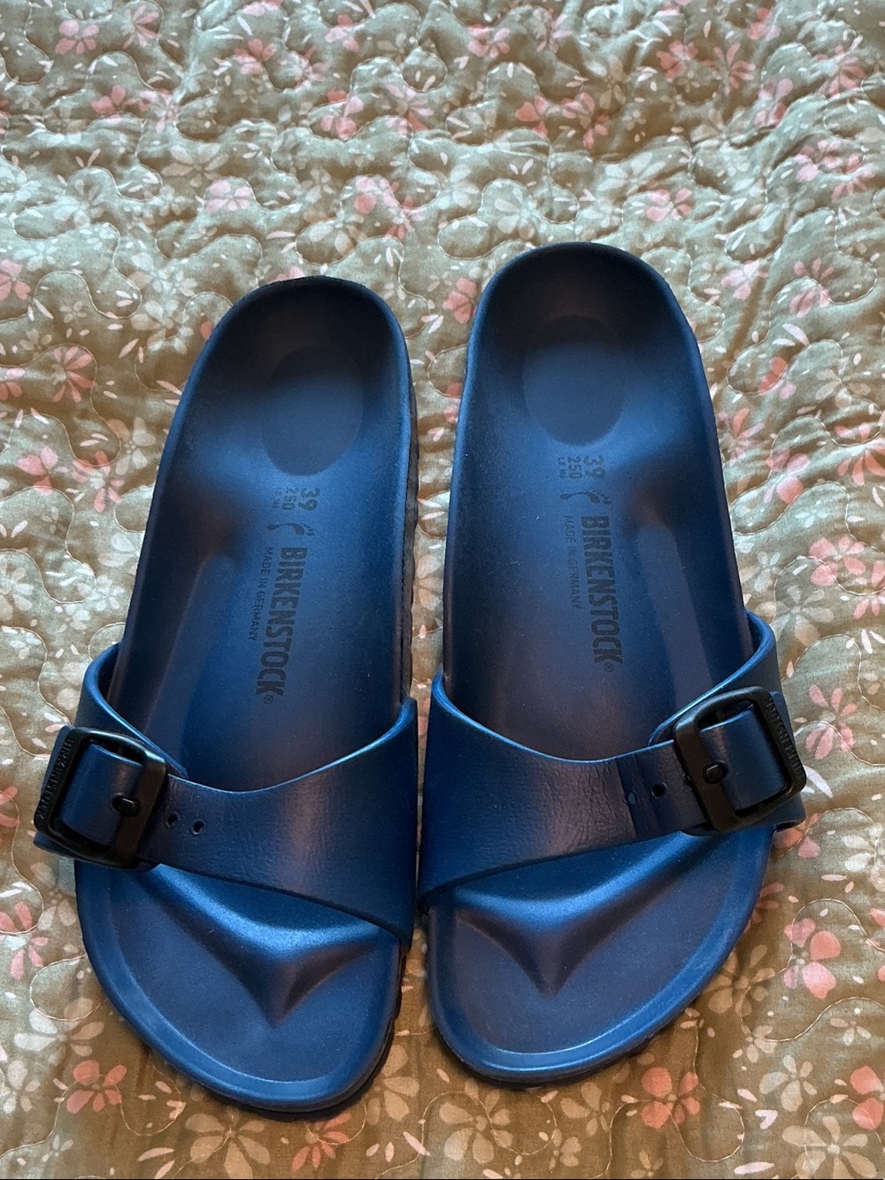 Birkenstock Madrid EVA Single Strap Slide Sandals 39 NWOT